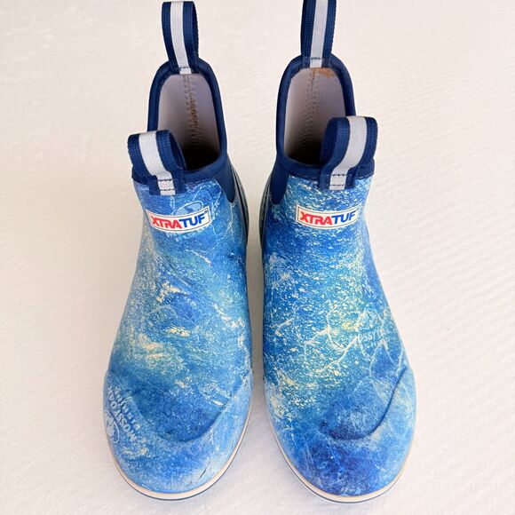 Size 7 D - Xtratuf 6 Inch Ankle Deck Boot, Mossy Oak Coastal Inshore Men's Boot - Picture 2 of 10